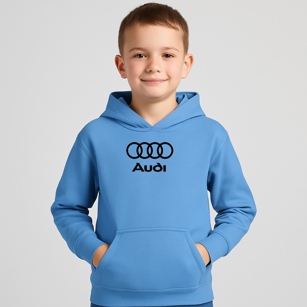 Youth Kids Audi Motorsports Car Pullover Hoodie